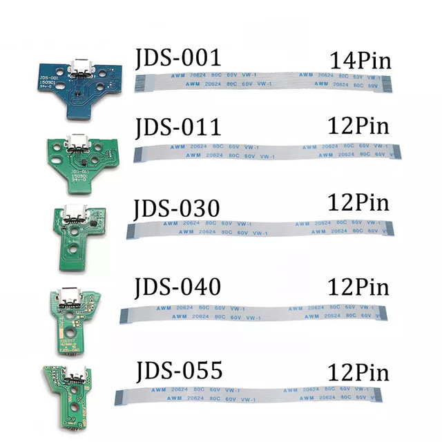 For Slim Pro Controller Charging Board 12Pin 14Pin Light Bar USB Charging Port Daughter Board Breathing Light Triangle Board
