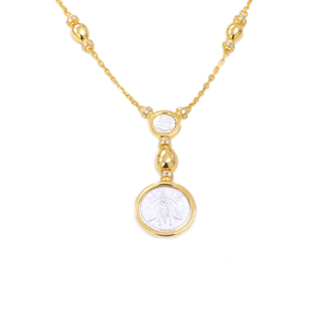 <span class=keywords><strong>Collana</strong></span> con Doppia Moneta a Forma di <span class=keywords><strong>Leone</strong></span> e Ape in Stile Vintage, un Articolo Molto Popolare su Instagram, Emana un Tocco Sofisticato in <span class=keywords><strong>Argento</strong></span> S925 - Product Image 6