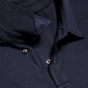 Chemises polo pour hommes avec logo personnalisé en gros, vêtements de sport, manches longues, haute qualité, polo de golf unisexe pur - Product Image 4
