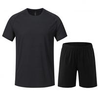 Ensemble de sport d'été Sablendunk pour homme : T-shirts à manches courtes et shorts réfléchissants, doux pour la peau, 2 pièces, pour l'entraînement et la gym