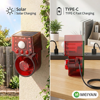 Système d'alarme solaire MEIYAN, détecteur de mouvement extérieur pour la sécurité domestique avec télécommande de 25 m, vente en gros d'usine