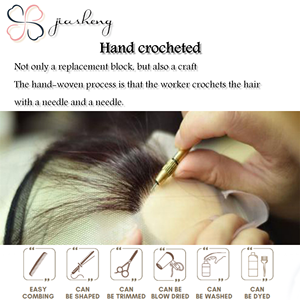 Mái tóc giả thủ công bằng tóc người Remy dành cho nữ với phần đế bằng lụa, tóc nối đỉnh đầu Ấn Độ - Product Image 3