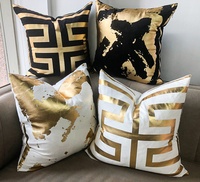 Coussin décoratif doré pour la maison, housse de canapé, coussins pour la maison, canapé, personnalisable