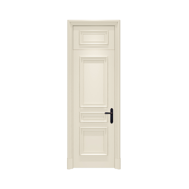 White Primed french lacquer painted kitchen doors simple open wood door
