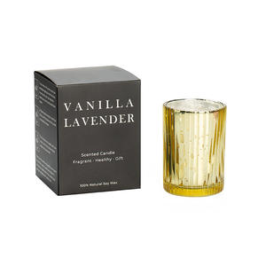 Velas Aromáticas de Lujo de Cera de Soya con Tapa, Etiqueta Privada Personalizada, Elegante Frasco de Vidrio para Decoración del Hogar en Diwali y Día del Padre - Product Image 1