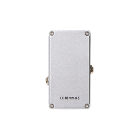 Pédale de guitare analogique 9V DC Fuzz Distortion True Bypass en aluminium avec lumière LED, mini format, commandes de tonalité/sustain/rotation pour guitare