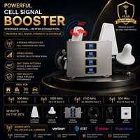 Amplificador de Señal de Teléfono Celular Cuatribanda 2G 3G 4G 5G, Repetidor de Señal GSM para Dispositivos Móviles, Amplificador de Antena para Arabia Saudita