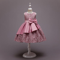 Robe de Princesse à Fleurs pour Fille, Robes d'Été Tutu de Mariage Anniversaire pour Filles de 5 8 10 Ans, Tenue de Soirée Costume Enfant