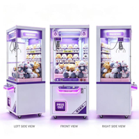 Grande machine de jeu à griffes en métal, commerciale et compacte, à monnayeur, pour la distribution de jouets en peluche, garantie 1 an, version anglaise
