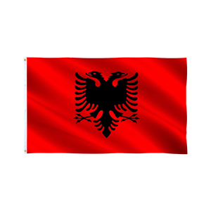 Sẵn sàng để tàu 100% <span class=keywords><strong>polyester</strong></span> 3X5FT cổ in <span class=keywords><strong>AL</strong></span> albanian quốc gia Albania cờ - Product Image 3