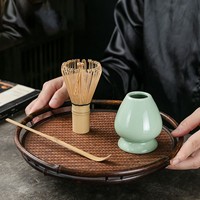 Fouet à thé en bambou de haute qualité, design Japandi traditionnel fait main, fouet à matcha, logo personnalisé, 100 brins, Chasen, emballage en boîte cadeau