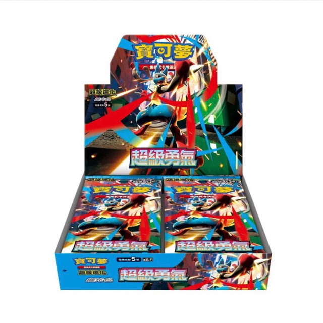 Original Pokemoned TCG M1LF Mega Evolution Brave Booster Box Traditional Chinese Collectible Trading Card Game Gift