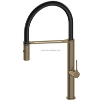 Robinet de cuisine à ressort extractible, monocommande, à poser sur plan, eau chaude/froide, pour usage domestique, hôtelier et professionnel