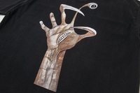 T-shirt Homme Imprimé Graphique Style Urbain, Noir Rétro Délavé à l'Acide, Vêtements de Créateur, T-shirts Streetwear pour Hommes – Vente en Gros