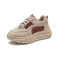 Nouvelles baskets décontractées en toile respirante à lacets avec semelle intermédiaire en caoutchouc pour influenceurs en ligne