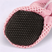 Chaussures de sport confortables pour chien en maille polyester d'été avec semelles souples et chaussettes intégrées pour la marche en extérieur