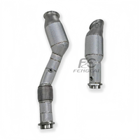 Tuyau d'échappement forgé OEM pour BMW S58 G80 M3 G82 M4 2020+ avec catalyseur et bouclier thermique, sans voyant d'avertissement moteur