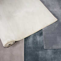 Tapis bouclé tufté en mélange laine et polyester, lavable, antidérapant, sur mesure pour usage domestique, texture profonde, en stock, 4m, ignifuge