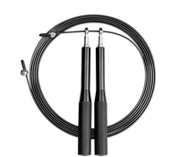 Corde à sauter en aluminium avec roulement à billes pivotant, poignée anti-dérapante, longueur réglable (3m), haute qualité, durable pour usage domestique