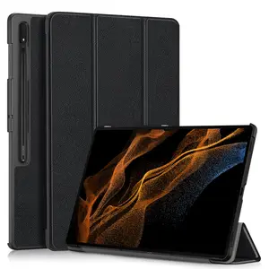 NET-CASE PU Leather Shockproof Smart Cover Tablet Case For Samsung Galaxy Tab S9 Ultra Tablet Sleeve Case