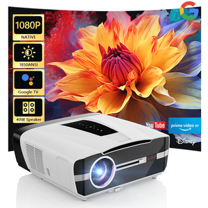 2026 New Model 4K <b>Projector</b> 1850 ANSI Lumens 18000:1 Contrast 40W Stereo Sound TOF Auto Google Voice Short Throw - Product Image 1