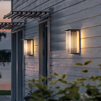 Lampe murale décorative solaire LED IP65 étanche pour porche, lampes solaires d'intérieur pour la maison, lampe murale extérieure pour maison d'hôtes