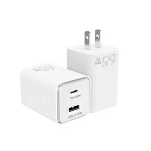 Popular PD 65W USB A+C Travel Wall Charger Adapter USB Adapter Charger Type C Wall Charger For Mobile Phone