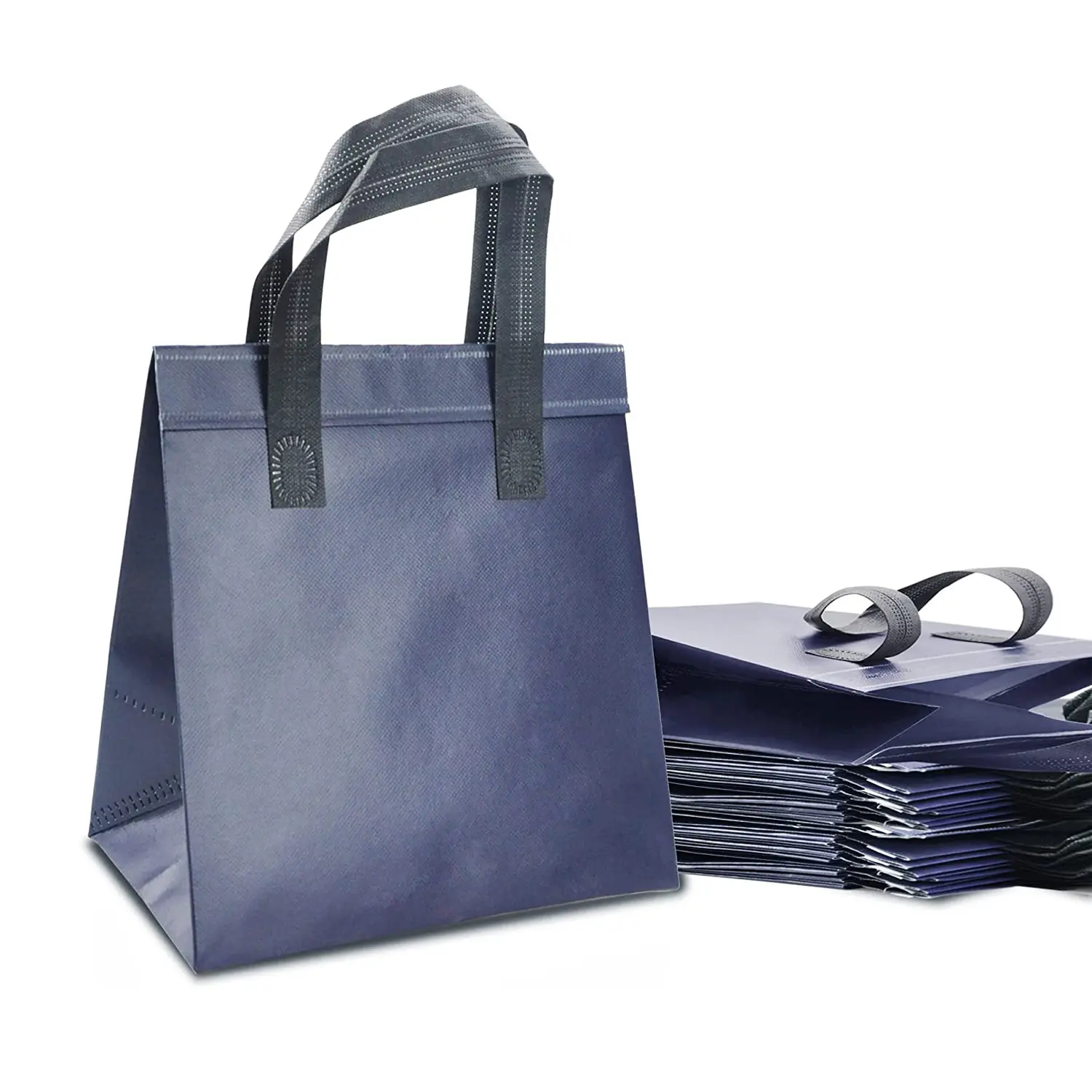 Personalizado Não-tecido Alumínio Filme Isolamento Térmico Saco Almoço Piquenique Refrigerador Isolado Takeaway Bag
