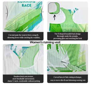 Custom Quick Dry Breathable Marathon Seamless Knitted Mesh <b>Running</b> <b>Singlet</b> Casual Crew Neck Polyester Sublimation Sport <b>Men</b> - Product Image 4