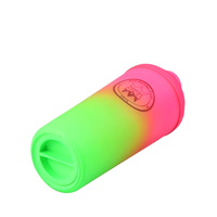 Gobelets en plastique givré avec couvercle et paille, bouteille d'eau en plastique avec bec verseur, carafe à café en plastique pour usage au bureau, imprimée