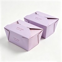 Boîte en papier jetable de qualité alimentaire personnalisée de 8, 16 et 32 oz pour nouilles, poulet frit, hamburgers, salades, emballage de livraison de restauration rapide