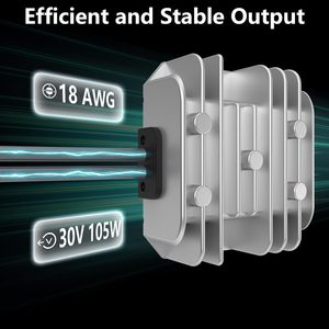 Starlink อะแดปเตอร์แปลงไฟกระแสตรง<span class=keywords><strong>12V</strong></span>, 20V/3A 60W กันน้ำพีวีซีโอเวอร์โหลดป้องกันสำหรับ rv/ รถบรรทุก/แผงโซลาร์เซลล์ที่ถอดออกได้ - Product Image 3