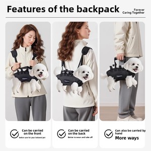 Tas Ransel Pengangkut Anjing Bebas Genggam untuk Perjalanan Hewan Peliharaan, untuk Anjing & Kucing Kecil, Portabel, Dapat Dibawa di Bahu & Tangan - Product Image 4