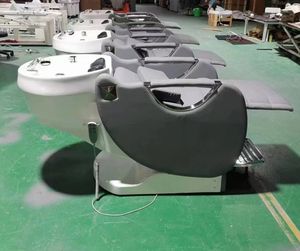 Moderner <span class=keywords><strong>Salon</strong></span> Waschsessel mit Keramikbecken, Liegefunktion und <span class=keywords><strong>Massage</strong></span> für die Haarwäsche - Product Image 5