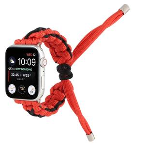 Venta caliente de moda de nylon tejido de camuflaje cuerda aventura al aire libre multifunción correa de reloj para <span class=keywords><strong>Apple</strong></span> <span class=keywords><strong>Watch</strong></span> Band - Product Image 4
