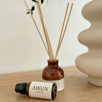 Diffuseur d'arômes AIKUN Premium en coffret cadeau, marque privée, décoration de salon, ambiance chaleureuse, IP16, sans BPA, diffuseur à bâtonnets