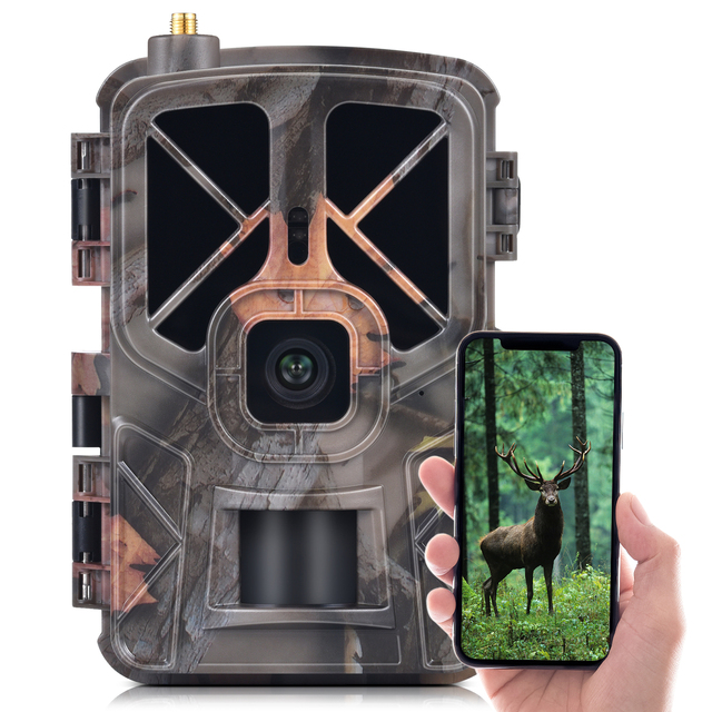 4G LTE Hunting Camera APP Wireless 36MP Trail Game Camera Waterproof Infrared Night Vision Wildlife Animal Scouting Camera