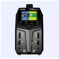 Chargeur intelligent double port SKYRC T1000 Maestro 1000W/450W AC/DC 20A par port pour voiture RC, drone, batterie LiPo/LiFe/LiHV/NiMH/Pb 1-6S