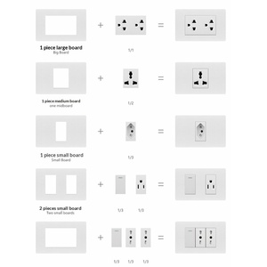 <span class=keywords><strong>Prise</strong></span> électrique standard américaine 16A 110V avec USB et interrupteur tactile, anti-effraction pour usage domestique et commercial - Product Image 1