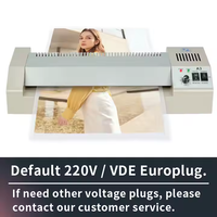 Machine à plastifier industrielle de haute qualité 12.6 pouces taille A3 pochette à 4 rouleaux avec corps en métal pour papiers A5 A6 A4