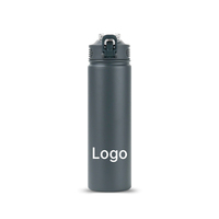 Bouteille d'eau thermique à double paroi en acier inoxydable SUS304 sans BPA, grande ouverture, réutilisable, pour le camping, la salle de sport, les trajets quotidiens