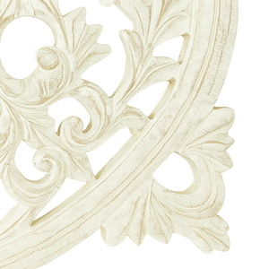 Decorazione da Parete in Legno Bianco Quadrata Artigianale 36x36, Elegante Elemento d'Arredo - Product Image 4