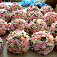 Fleurs artificielles personnalisées en forme de boule pour centres de table de mariage, fournitures de décoration
