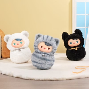100% Original para POP MART Pucky Roly Poly Kitty serie vinilo felpa caja ciega figura de juguete estatuas Animal ornamental regalo sorpresa - Product Image 4