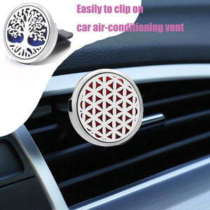 Diffuseur de parfum d'ambiance pour voiture en acier inoxydable de 30 mm avec clip de ventilation pour huiles essentielles et aromathérapie - Product Image 4