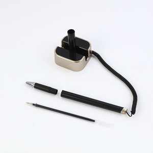 Nanmu Custom Ballpoint <b>Pen</b> 0.5mm Black Ink <b>Gold</b> Base With Black Shaft For Office Hotel Advertising Wholesale - Product Image 4
