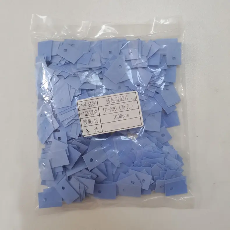 0.3mm * 25mm * 30mm TIM matériel sil pad silicone enduit fibre de verre feuille thermique tissu silicone conducteur