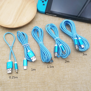 Nhà Máy Giá 1m SạC Nhanh nylon bện USB2.0 loại C sạc cáp dữ liệu <span class=keywords><strong>Android</strong></span> điện thoại máy in chức năng thông minh 6A miễn phí - Product Image 6