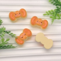Breloques en résine Kawaii en forme de cochon de dessin animé avec nœud, animaux à dos plat, pour boucles d'oreilles, porte-clés, pendentifs, fabrication de bijoux et accessoires de bricolage
