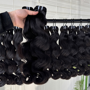 Extensiones de Cabello Humano Ondulado, Cabello Virgen, Suave, Densidad Completa, Color Natural, Suministro de Alta Calidad - Product Image 2